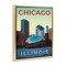 Stupell Industries Chicago Bean Landmark Floating Frame Design by Victoria Barnes